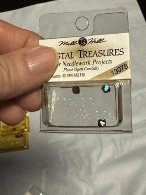 Lot 10  Mill Hill Crystal Treasures Small 4mm  Rondelles RARE - Image 1 of 4