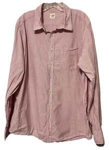 Camisa Old Navy Abotonada Para Hombre Talla XL Rosa Blanca Rayas Ajustada De Colección Preppy - Imagen 1 de 12