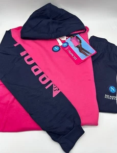 TUTA DONNA FRENCH TERRY COTONE 100% CON CAPPUCCIO E LEGGINGS ZERO&CO. SSC NAPOLI - Foto 1 di 6