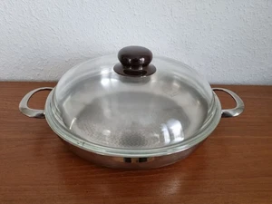 SUS Schulte-Ufer "Romana" Servierpfanne Ø 24 cm mit SCHOTT MAINZ Deckel Jenaer - Bild 1 von 10
