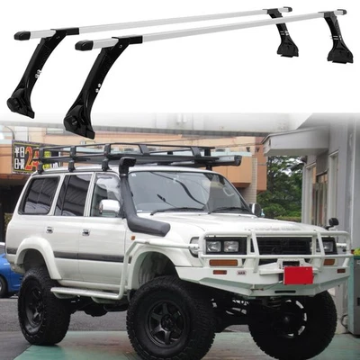 For Toyota Land Cruiser 63" Rain Gutters Roof Rack Cross Bars Kayaks Carrier - Image 1 of 4