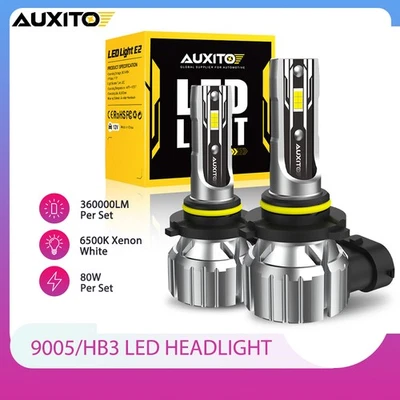 For Chevy Silverado 1500 2500 HD 2003-2005 2006 LED Lights Headlights Bulb 6500K - Imagem 1 de 4