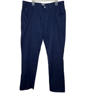 Pantalones de golf Peter Millar Performance de 5 bolsillos azul marino 38X32 calce ajustado EB66 para hombre - Imagen 1 de 14
