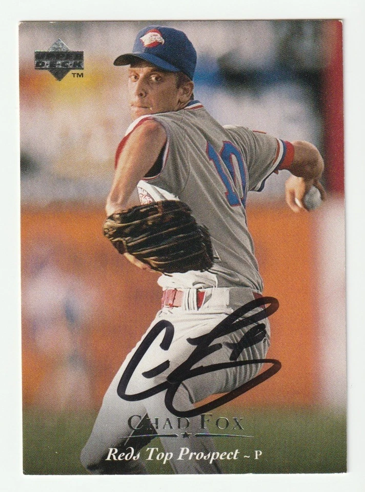 Chad Fox Signed 1995 Upper Deck Minor League Card #138 Auto Reds Autograph COA - Image 1 of 1