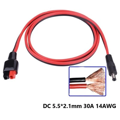 14AWG Wire Solar Adapter Cable 18A 5.5x2.1mm DC 12-24V PVC Waterproof New - Image 1 of 4