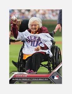 2023 Topps Now Sister Jean Chicago Cubs 1st Pitch Wrigley Loyola RIP 🙏10/09/25 - Picture 1 of 3
