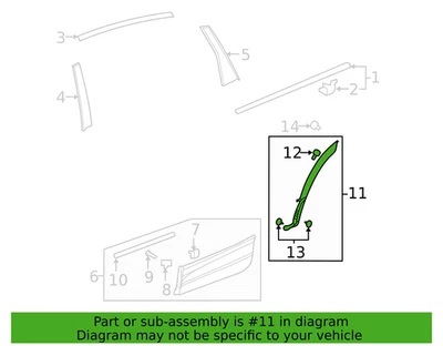 Honda 75390-TLA-A01 Right Wheel Opening Molding 17-22 CR-V New Genuine Foto 1 de 2