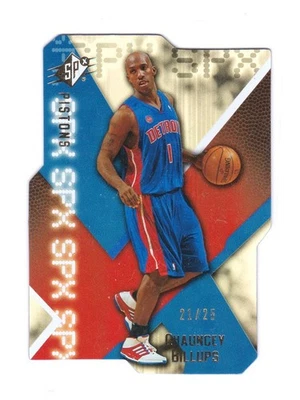 2008-09 SPx Chauncey Billups Radiance Parallel /25 #4 Pistons Finals MVP - Image 1 of 2