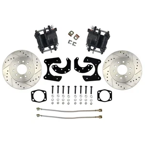 Ford Torino New Style Rear Disc Conversion Drilled and Slotted w/o E-Brake Cable - Bild 1 von 9