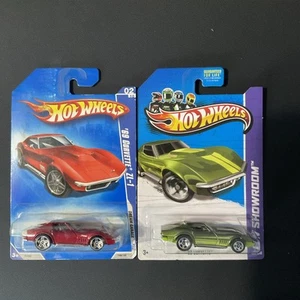 2009 Hot Wheels #148 Dream Garage 2/10 ‘69 Corvette ZL-1, 2013 HW ‘69 Corvette - Picture 1 of 17