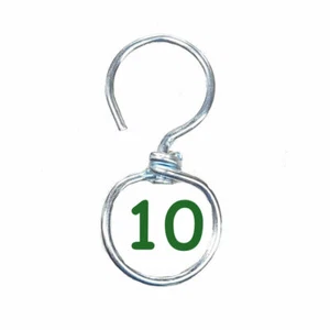 Hanging Basket Swivel Hooks - Pack of 10 - Metal Turn Around Display Plant Pot - Picture 1 of 3