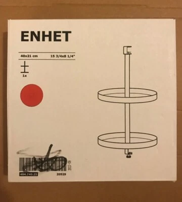 Brand New Ikea Enhet Swivel shelf,Red-Orange,40x21cm,Metal,40474025 - Image 1 of 4