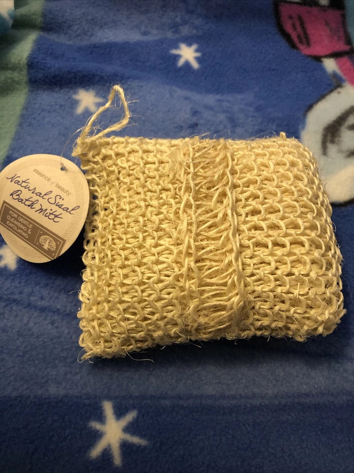 Guante de baño exfoliante de sisal natural Essence of Beauty Foto 1 de 1