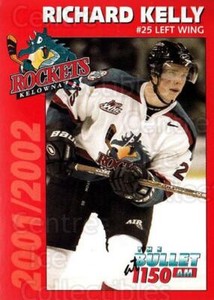 2001-02 Kelowna Rockets #11 Richard Kelly
