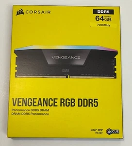 CORSAIR Vengeance RGB 64GB (2 x 32GB) 288-Pin PC RAM DDR5 7000 (PC5 56000) NEW - Picture 1 of 2