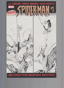 SPIDER MAN #1 - BEHIND THE SCENES EDITION (JJ Abrams, Sara Pichelli) NM 2019 - Picture 1 of 2