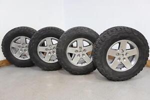07-18 Jeep Wrangler JK 17x7.5" 5 Spoke Wheels W/BFG Tires Set of 4 (Silver)