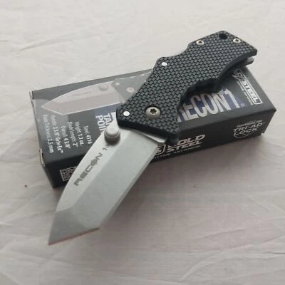 Navaja de Bolsillo Cold Steel Micro Recon 1 Lockback Negra G10 Plegable Tanto 27DT Foto 1 de 4