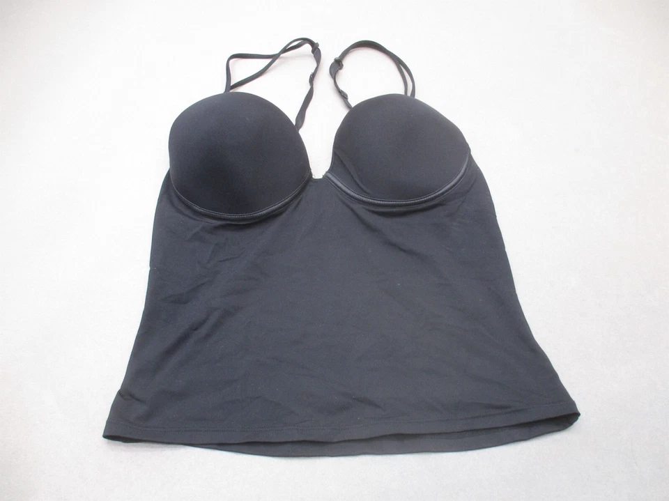 Camiseta sin mangas 36B Le Mystere para mujer forrada negra con aros cami moldeadora 8P Foto 1 de 4