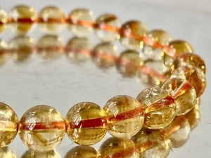 7,5" "Sonnenstrahl/Hervorragendes AAAA" ~ reiches goldgelbes CITRINQUARZ Armband B1401 - Bild 1 von 9