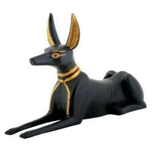 Egyptian Laying Anubis God Statue - Picture 1 of 1