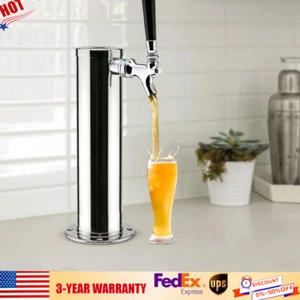 US Home Bar Single Tap Faucet Draft Beer Keg Tap Tower Kegerator Stainless Steel - Picture 1 of 8
