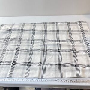 mainstays pillowcase standard black gray plaid 100% cotton modern