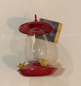 NEU Style Selections 12 Unzen rot und gelb hängendes Kolibri-Futterhaus mit 3 Anschlüssen - Bild 1 von 3