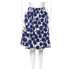 Kate Spade New York Stamped Dot Blair Smocked waist A line size 4 blue skirt