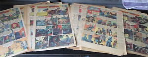 Lot 37 JOHNNY HAZARD  Sunday color strips TABLOID 1945-50 F Robbins Caniff style