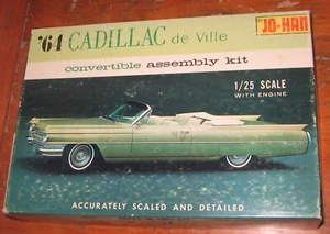 Kit convertible Johan 1964 Cadillac # S-964 caja plana stock 1/25 Jo-Han sin construir 64 - Imagen 1 de 14