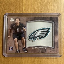 2011 Topps RR Rated Rookie Logo Patch Gabe Carimi. SP #d/1074. Eagles