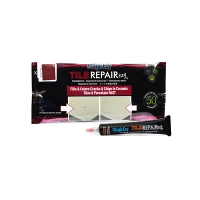 MagicEzy Tile RepairEzy (Burgundy) - Ceramic Tile Chip Repair Filler - Image 1 of 4