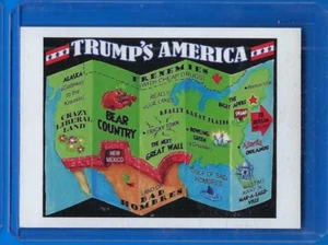 TRUMPOCRACY 1ST 100 DAYS #63 TRUMP'S AMERICA 2017 TOPPS WACKY PACKAGES - Picture 1 of 2