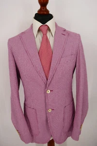 Boggi Sakko Gr.48 Baumwolle Rosa Rot Blue Label absoluter Top Zustand - Bild 1 von 10