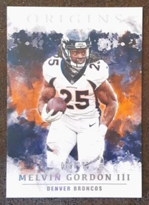 MELVIN GORDON III 2020 Panini Origins #2 Orange SP /175 Broncos.  B2B - Picture 1 of 3