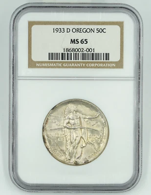 1933-D NGC MS65 Commemorative Half Dollar Incredible Luster - Image 1 of 3