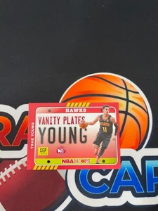 Trae Young 2020-21 Panini NBA Hoops Vanity Plates #23 Atlanta Hawks - Picture 1 of 2