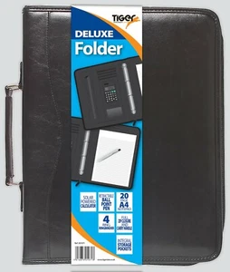 Deluxe folder with caluculator, pen, notepad, 4 ring binder perfect for office - Picture 1 of 3