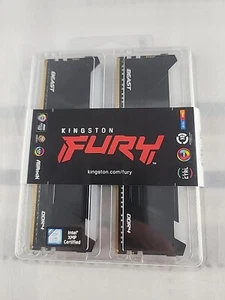 Kingston FURY 16GB (2x 8GB) DDR4 RGB RAM Sticks - Brand New Factory Sealed! - Picture 1 of 3