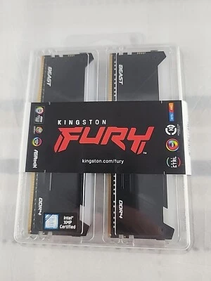 Kingston FURY 16GB (2x 8GB) DDR4 RGB RAM Sticks - Brand New Factory Sealed! - Image 1 of 3