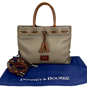 Dooney & Bourke Wakefield Tassel Tote - BWKFD1446 MDCS- Pebble Gray Purse - Picture 1 of 13
