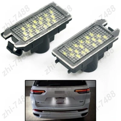 2Pcs License Number Plate 18SMD For Jeep Grand Cherokee Compass Patriot Fiat 500 - Imagem 1 de 4