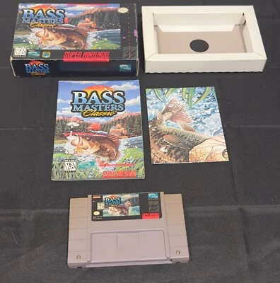Bass Masters Classic Super Nintendo Entertainment System SNES Cartridge Only - Image 1 of 4