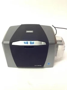 Hid Fargo DTC1000 ID Color Card Printer w/ Ribbon WORKING FREE SHIPPING - Picture 1 of 12