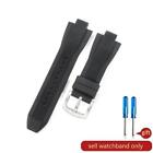 Silicone Rubber Watchband For Mk Series Mk8184 Mk8152 Mk9020 Mk8730 Mk8761 Strap