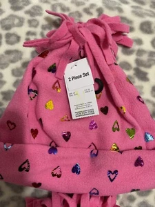 Girls' Hat & Gloves/Mittens 2 Piece Set - Pink/PurpleMulti Pick - Picture 1 of 5