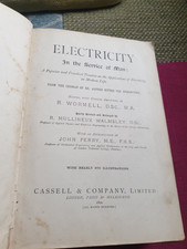 Electricity in the Service of Man by Wormell/Mullineux 1890 Antique Cassell & Co