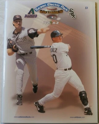 2002 Arizona Diamondbacks & Chicago White Sox Spring Training Program - Image 1 of 4