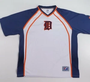 MAJESTIC Detroit Tigers Erwachsene Large Baseball Trikot/Shirt bestickt D - Bild 1 von 11